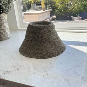 Janessa Leone Felix Packable Straw Hat (light olive color - good neutral)